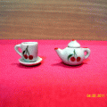 J013 ชุดจานชามและถ้วยจิ๋ว